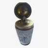 Briquet De Table 1950/1960 Cristal Et Bronze