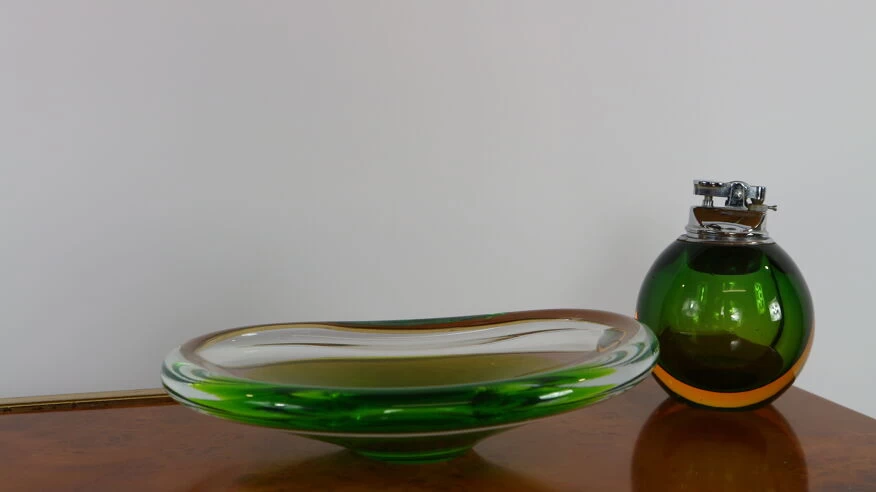 Cendrier Et Briquet En Verre De Murano 10 Cendrier Et Briquet En Verre De Murano – Image 8