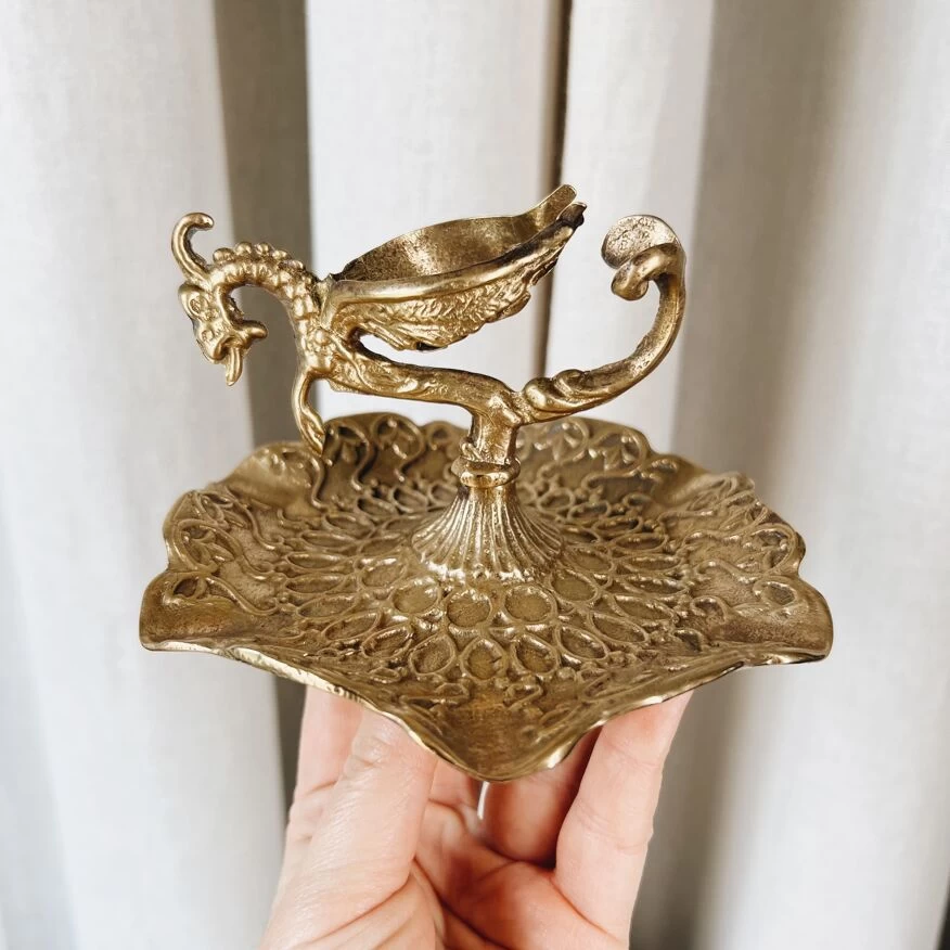 Porte-briquet Et Cendrier En Bronze “dragon” 6 Porte-briquet Et Cendrier En Bronze “dragon” – Image 4