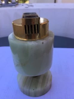 Briquet De Table En Onyx Année 60/70 Marron Et Vert -Fournitures Pour Fumeurs 1a8580de 5310 4c22 8701 0cb4408c6ed6