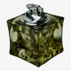 Briquet Loupe Par Antonio Imperatore, Verre De Murano Noir, Italie, 1970