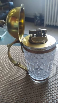 Briquet De Table 1950/1960 Cristal Et Bronze 14 Briquet De Table 1950/1960 Cristal Et Bronze -Fournitures Pour Fumeurs 23f34565 c1f4 47b4 a813 6a95ff01fbd6