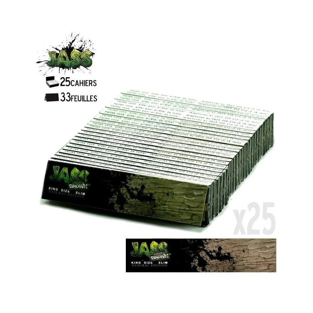 25 Cahiers De Feuille Slim - JASS Brown 4 25 Cahiers De Feuille Slim - JASS Brown – Image 2