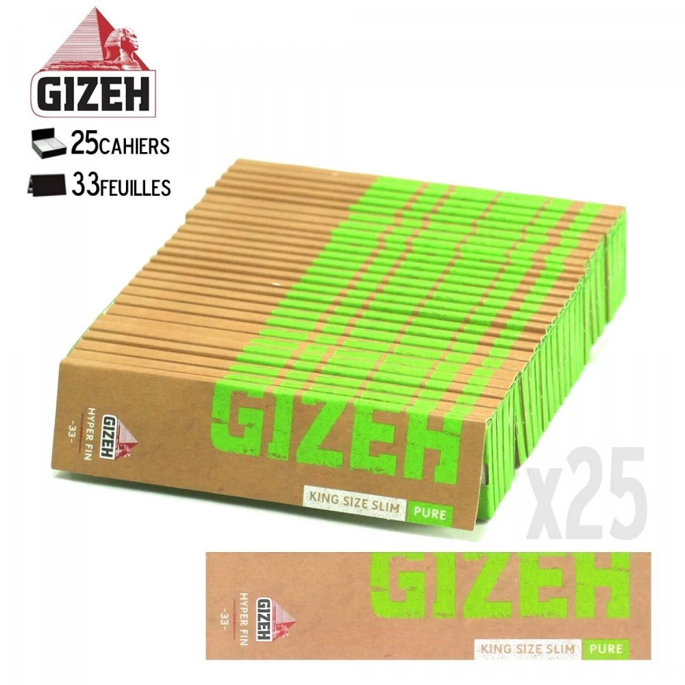 25 Carnets De Feuille Slim (KS) - GIZEH PURE 4 25 Carnets De Feuille Slim (KS) - GIZEH PURE â Image 2