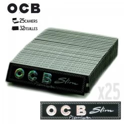 25 Carnets OCB Slim Premium -Fournitures Pour Fumeurs 25 carnets ocb slim premium 2