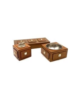 Cendrier En Bois Et Laiton, Briquet De Table Et Boîte à Cigares, France 1950 -Fournitures Pour Fumeurs 34b23465 403e 45ac 97a1 b5c34a110c38