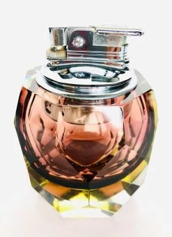 Briquet De Table Lie De Vin Et Jaune En Verre De Murano Sommerso Par Flavio Poli, Années 1960 -Fournitures Pour Fumeurs 3d00b803 4064 4f5b 86a1 96f29ac33b8c