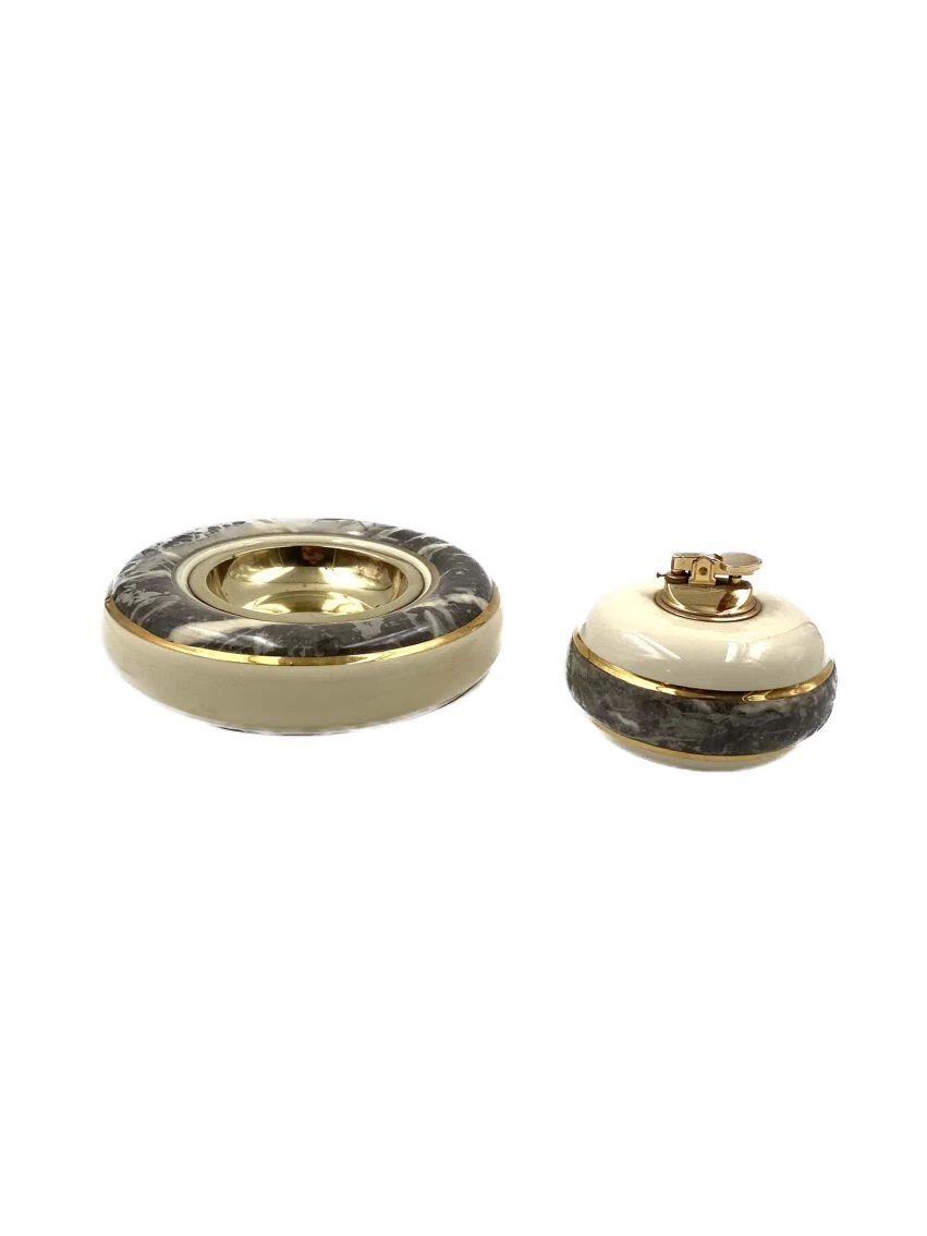 Cendrier Marbré Et Briquet De Table, Tommaso Barbi B Ceramiche, Vers 1970 19 Cendrier Marbré Et Briquet De Table, Tommaso Barbi B Ceramiche, Vers 1970 – Image 17