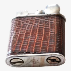 Briquet Vintage Ferro Electra 37 En Peau De Serpent 1930-1940