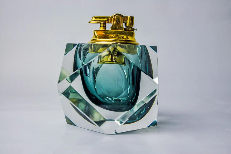 Briquet Sommerso Gris Par Seguso, Murano, Italie, 1970 4 Briquet Sommerso Gris Par Seguso, Murano, Italie, 1970 – Image 2