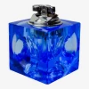 Briquet Loupe Par Antonio Imperatore, Verre De Murano Bleu, Italie, 1970