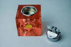 Briquet Loupe Par Antonio Imperatore, Verre De Murano Rose, Italie, 1970 -Fournitures Pour Fumeurs 5c02707d 7d30 4035 ab60 806e409ffa88