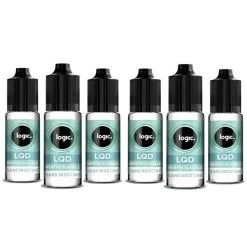 6 Bouteilles Logic LQD 0 Mg/ml - Menthe Glaciale