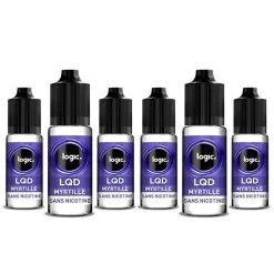 6 Bouteilles Logic LQD 0 Mg/ml - Myrtille