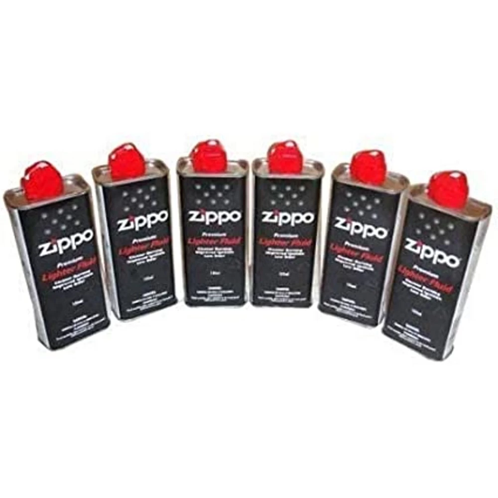 Lot De 6 Flacons D'essence à Briquet ZIPPO De 125 Ml 3 Lot De 6 Flacons D'essence à Briquet ZIPPO De 125 Ml