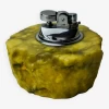 Briquet En Albâtre Jaune Par Romano Bianchi, Italie, 1970