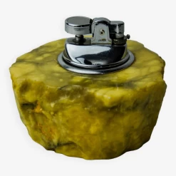 Briquet En Albâtre Jaune Par Romano Bianchi, Italie, 1970