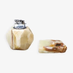 Cendrier Et Briquet En Onyx, Fabriqué En Italie, 1960 13 Cendrier Et Briquet En Onyx, Fabriqué En Italie, 1960 -Fournitures Pour Fumeurs 8cd31457 014a 4dc0 92ed 2a88038fa589