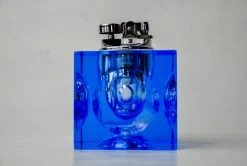 Briquet Loupe Par Antonio Imperatore, Verre De Murano Bleu, Italie, 1970 -Fournitures Pour Fumeurs 9019b32f d1e6 4e4c 96de 600acff55d33