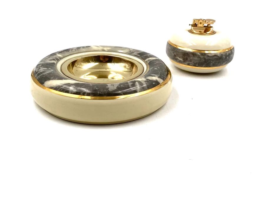 Cendrier Marbré Et Briquet De Table, Tommaso Barbi B Ceramiche, Vers 1970 20 Cendrier Marbré Et Briquet De Table, Tommaso Barbi B Ceramiche, Vers 1970 – Image 18