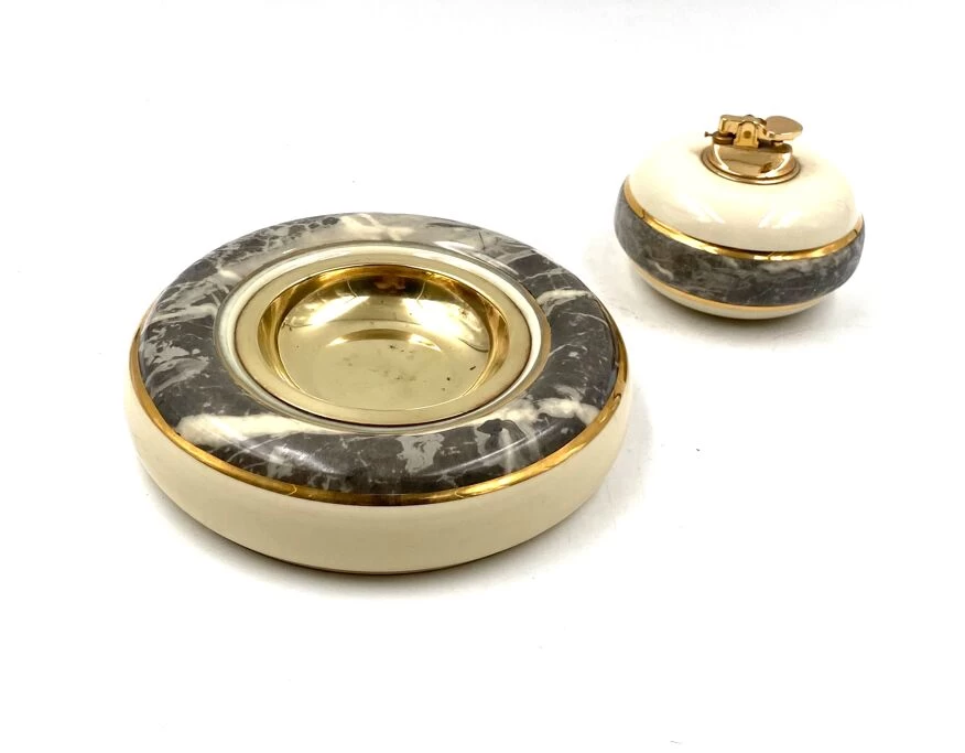 Cendrier Marbré Et Briquet De Table, Tommaso Barbi B Ceramiche, Vers 1970 21 Cendrier Marbré Et Briquet De Table, Tommaso Barbi B Ceramiche, Vers 1970 – Image 19