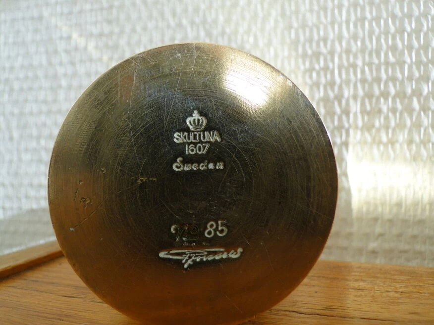 Briquet De Table Vintage En Laiton Pierre Forssell Pour Skultuna Suède 1960's 8 Briquet De Table Vintage En Laiton Pierre Forssell Pour Skultuna Suède 1960's – Image 6