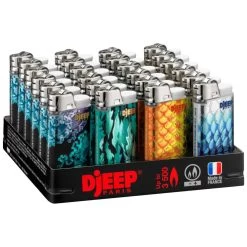 Barquette De 24 Briquets Djeep Assortis - Underwater