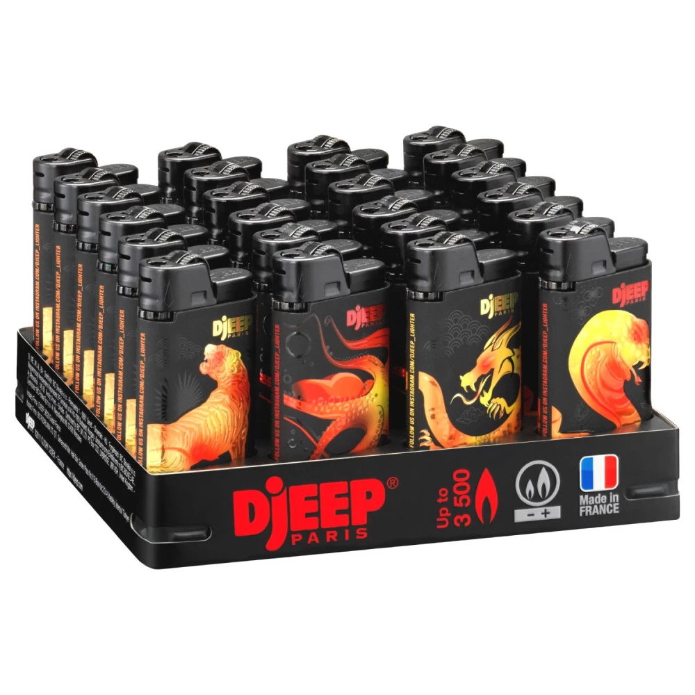 Barquette De 24 Briquets Djeep Assortis - Untamed Tatoo 3 Barquette De 24 Briquets Djeep Assortis - Untamed Tatoo