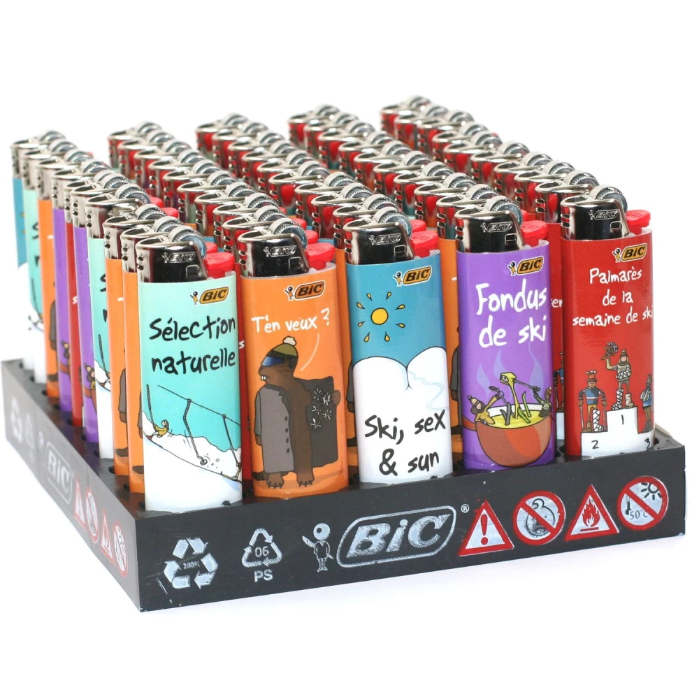 Bic Barquette De 50 Briquets J26 Montagne Hihihi 3 Bic Barquette De 50 Briquets J26 Montagne Hihihi