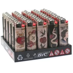 Bic Barquette De 50 Briquets J26 Tattoo