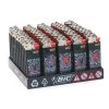 Bic Barquette De 50 Briquets Mini J25 Neon Rock -Fournitures Pour Fumeurs barquette de 50 briquets mini j25 neon rock