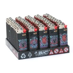 Bic Barquette De 50 Briquets Mini J25 Neon Rock