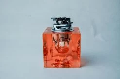 Briquet Loupe Par Antonio Imperatore, Verre De Murano Rose, Italie, 1970 -Fournitures Pour Fumeurs bea514e4 37c1 4f6d 9920 03d9000aefc2