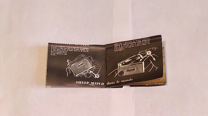 Briquet De Table Silver Match, Années 70 12 Briquet De Table Silver Match, Années 70 – Image 10