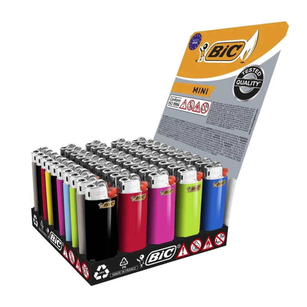 Bic Mini Briquets Jetables Assortis Lot De 50 4 Bic Mini Briquets Jetables Assortis Lot De 50 – Image 2