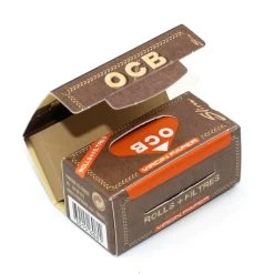 Boite De 16 Rouleaux De Feuilles Virgin Paper + Filtres (Rolls) Slim - OCB Non Blanchi -Fournitures Pour Fumeurs boite de 16 rouleaux de feuilles virgin paper filtres rolls slim ocb non blanchi 2