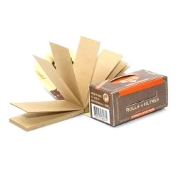 Boite De 16 Rouleaux De Feuilles Virgin Paper + Filtres (Rolls) Slim - OCB Non Blanchi -Fournitures Pour Fumeurs boite de 16 rouleaux de feuilles virgin paper filtres rolls slim ocb non blanchi 3