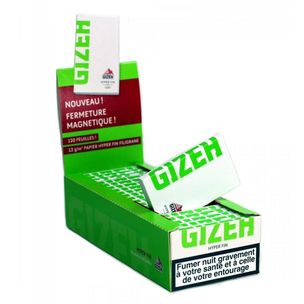 Boite De 20 Carnets De Feuille à Rouler GIZEH Hyper Fin 4 Boite De 20 Carnets De Feuille à Rouler GIZEH Hyper Fin – Image 2