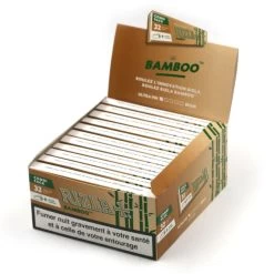 Boite De 24 Paquets De Feuilles Slim Rizla Bamboo + Filtres Cartons -Fournitures Pour Fumeurs boite de 24 paquets de feuilles slim rizla bamboo filtres cartons 1