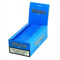 Boite De 25 Cahiers Papier à Rouler - Rizla Bleu -Fournitures Pour Fumeurs boite de 25 cahiers papier a rouler rizla bleu 2