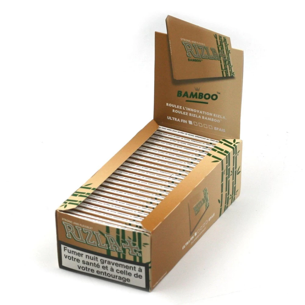 Boite De 25 Paquets De Feuilles à Rouler Rizla Bamboo 4 Boite De 25 Paquets De Feuilles à Rouler Rizla Bamboo – Image 2