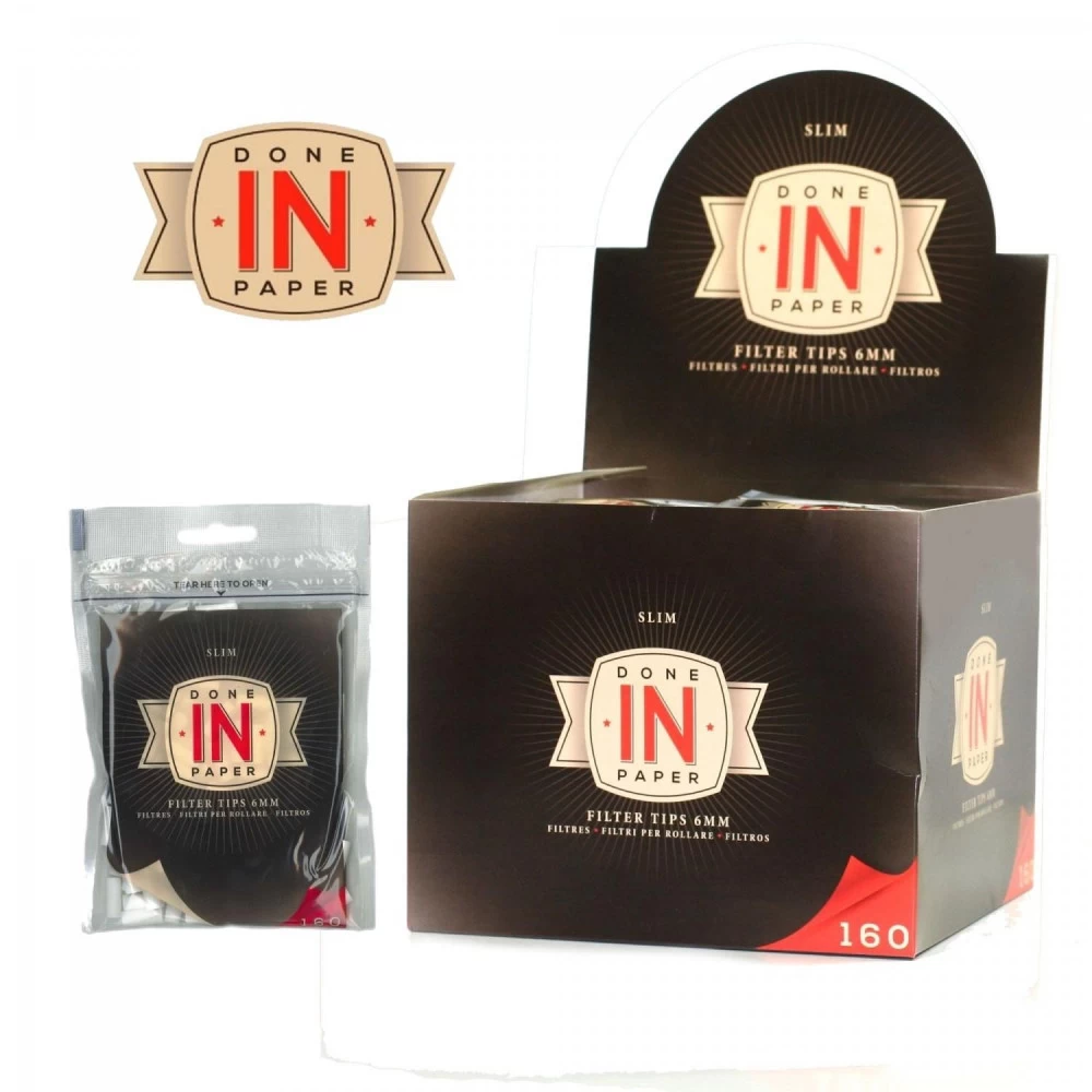 Boite De 30 Sachets De 160 Filtres Slim DONE IN PAPER 4 Boite De 30 Sachets De 160 Filtres Slim DONE IN PAPER – Image 2