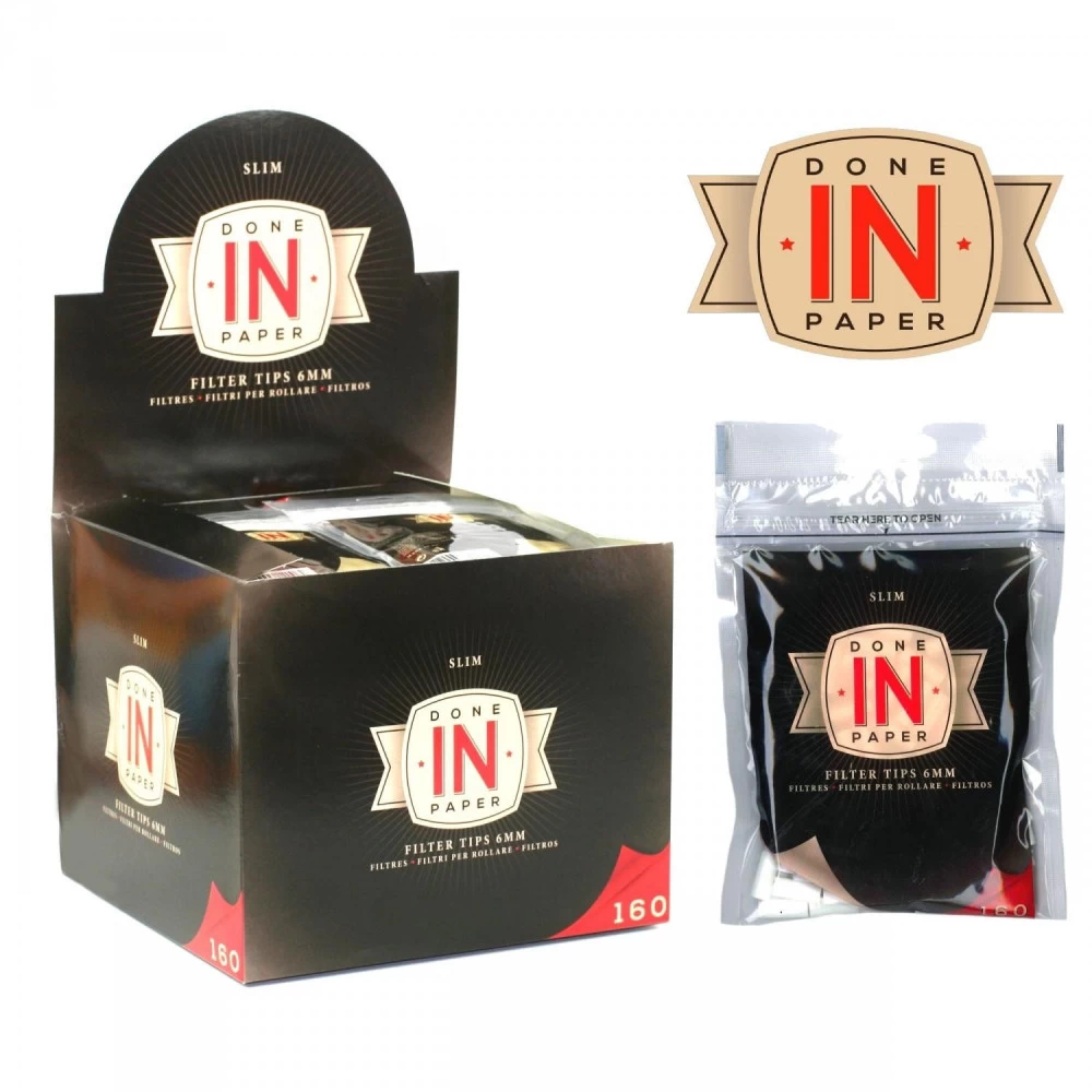 Boite De 30 Sachets De 160 Filtres Slim DONE IN PAPER 7 Boite De 30 Sachets De 160 Filtres Slim DONE IN PAPER – Image 5