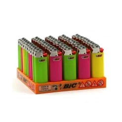 Boite De 50 Briquets Mini BIC - Fluo