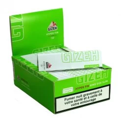 Boite De 50 Carnets De Feuille à Rouler GIZEH Hyper Fin King Size Slim