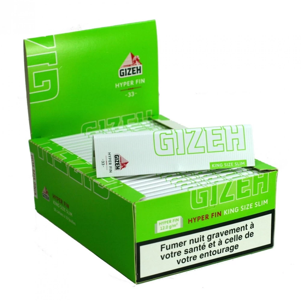 Boite De 50 Carnets De Feuille à Rouler GIZEH Hyper Fin King Size Slim 3 Boite De 50 Carnets De Feuille à Rouler GIZEH Hyper Fin King Size Slim