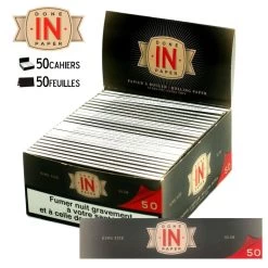 Boite De 50 Carnets De Feuilles à Rouler Slim - DONE IN PAPER -Fournitures Pour Fumeurs boite de 50 carnets de feuilles a rouler slim done in paper 2