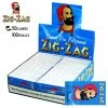 Boite De 50 Carnets De Feuilles à Rouler - Zig Zag Bleu -Fournitures Pour Fumeurs boite de 50 carnets de feuilles a rouler zig zag bleu