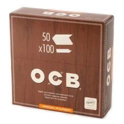 Boîte De 50 Carnets De Feuilles OCB Virgin Regular -Fournitures Pour Fumeurs boite de 50 carnets de feuilles ocb virgin regular 2