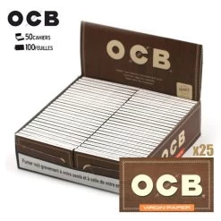 Boîte De 50 Carnets De Feuilles OCB Virgin Regular
